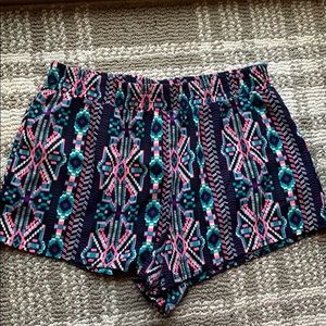 Tribal print shorts